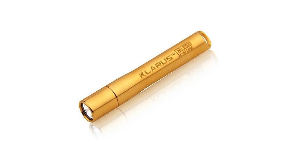 Klarus MiX5 AU LED Flashlight with CREE XP-E R2 LED 76 Lumens - Golden Finish - Uses 1 x AAAA Battery, Gold MIX5-AU