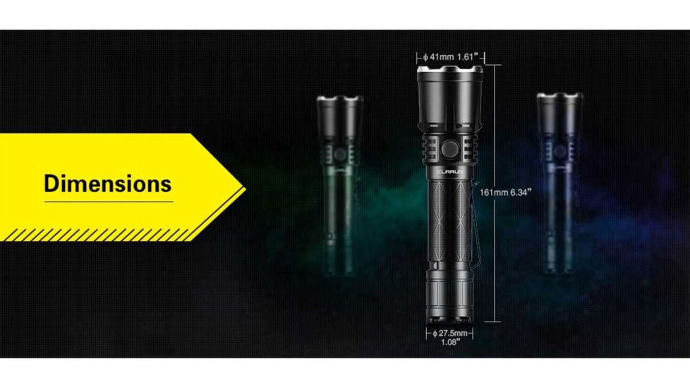 Klarus XT21X 1 x 21700 CREE XHP70.2 P2 LED Tactical Flashlight, 4000 Lumens, Black, XT21X