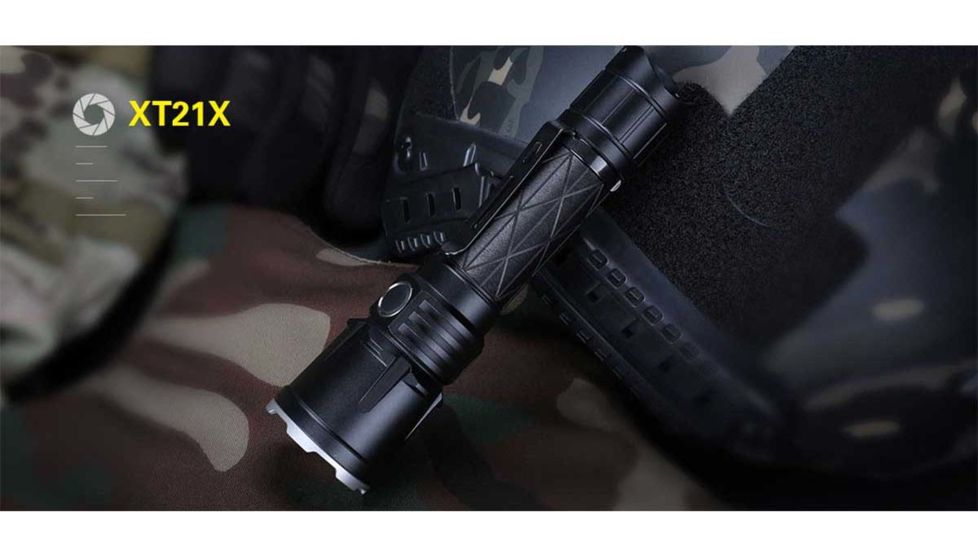 Klarus XT21X 1 x 21700 CREE XHP70.2 P2 LED Tactical Flashlight, 4000 Lumens, Black, XT21X