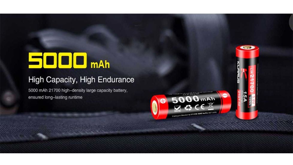 Klarus XT21X 1 x 21700 CREE XHP70.2 P2 LED Tactical Flashlight, 4000 Lumens, Black, XT21X