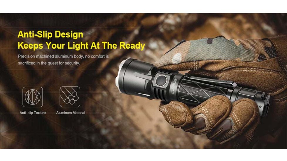 Klarus XT21X 1 x 21700 CREE XHP70.2 P2 LED Tactical Flashlight, 4000 Lumens, Black, XT21X