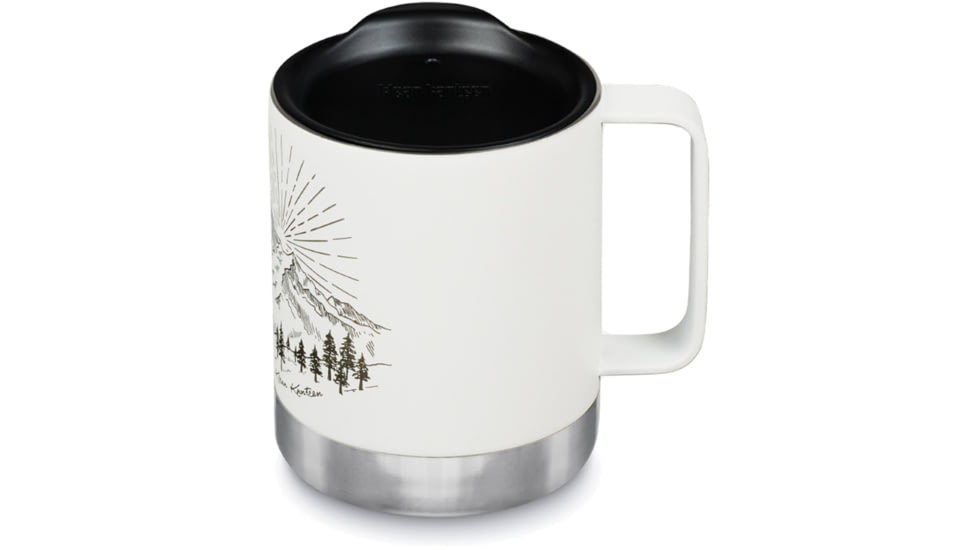 Klean Kanteen Camp Mug, Mountain- Matte White, 12oz, 1009751