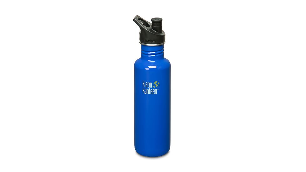 Klean Kanteen Stainlees Steel Kanteen Classic w/ Sport Cap-Ocean Blue-27 oz