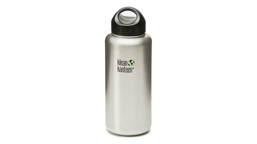 Klean Kanteen Wide Mouth Stainless Steel Water Bottle, 40 oz 703974