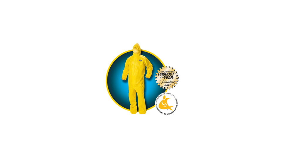 Kleenguard A70- Level B/C Chemical Spray Protection Coverall, Yellow, XXXXXL 9818