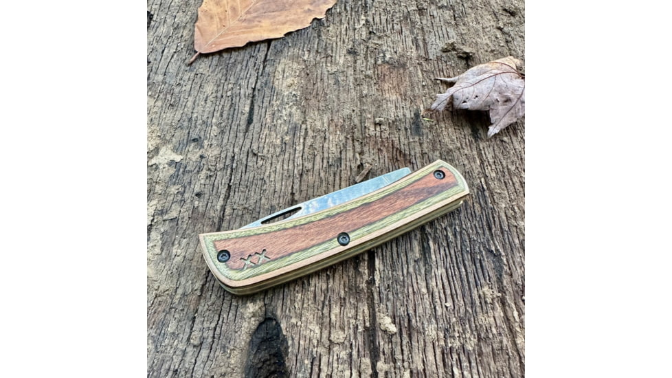 Knife Case Case Knives Crossroads Series Brown/green Lam Sod Buster Jr