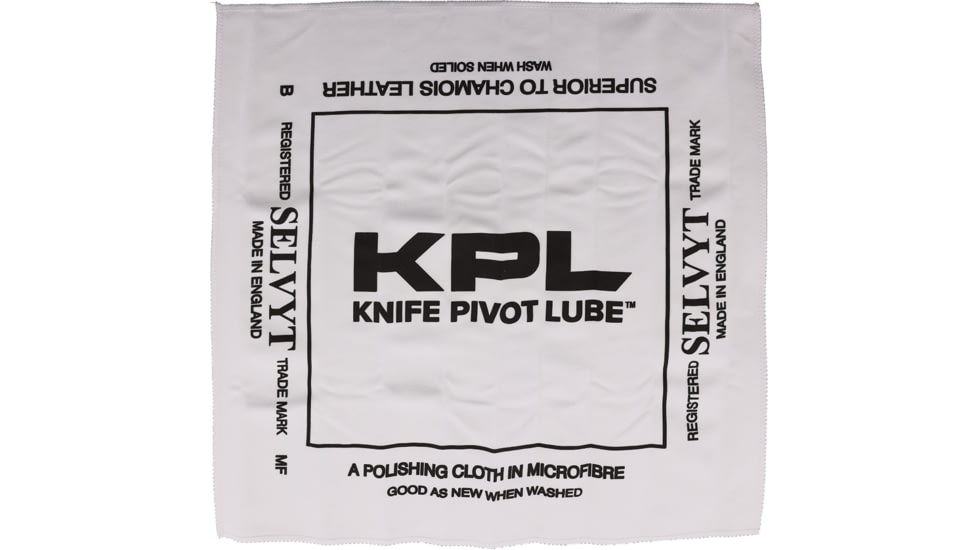 Knife Pivot Lube Selvyt Microfiber Cloth
