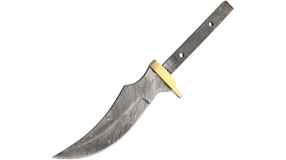 Knifemaking 5.5in Damascus Steel Clip Point Blade, SS Handle, BL107