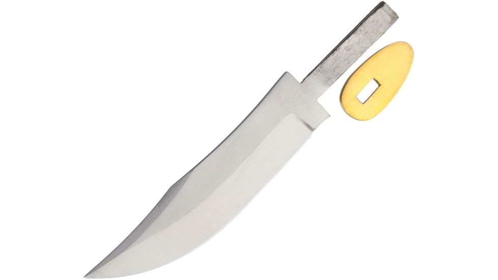 Knifemaking Skinner Fixed Blade Knife, 6.5in Fixed Blade Knife, Skinner Blade, 6.5in Overall, 4.25in Satin SS Blade, Brass Guard, BL-7823