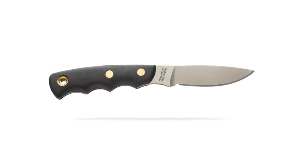 Knives of Alaska Alpha Wolf/Muskrat Combo Fixed Blade Knives, 3in/2.25in, Magnacut Stainless Steel, Drop Point/Round Tip Blade, Suregrip, Black, 00374FG