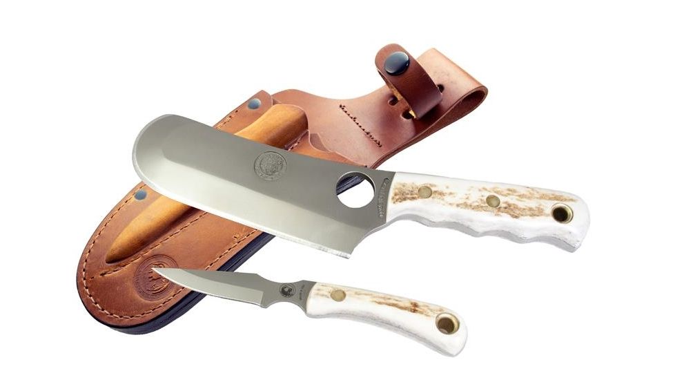 Knives of Alaska Brown Bear Cub Combo Stag Handle Knives, Natural 00004FG