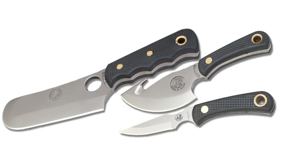 Knives of Alaska Brown Bear, Light Hunter, Cub Bear Combo, Suregrip Handle, Black, 00030FG