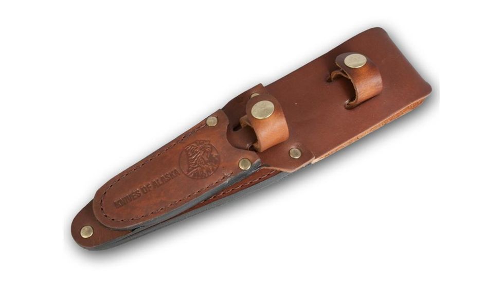 Knives of Alaska Jeager D2 Muskrat Combo Knives, Stag Handle, Natural 00303FG