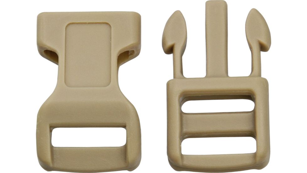 Knotty Boys Hard Plastic Buckle- 100-Piece, Coyote, 1 1/2in. x 3/4in. KYCPC