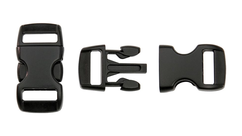 Knotty Boys Hard Plastic Buckle-50 Piece, Black, 3/8in. KYBZ05