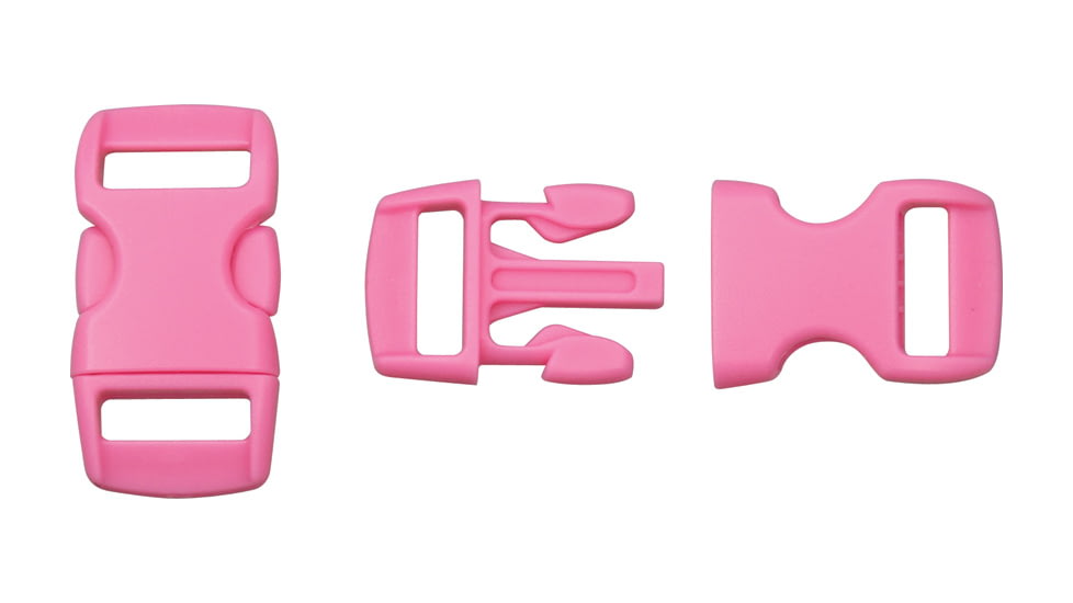 Knotty Boys Hard Plastic Buckle-50 Piece, Pink, 3/8in. KYBZ05LP