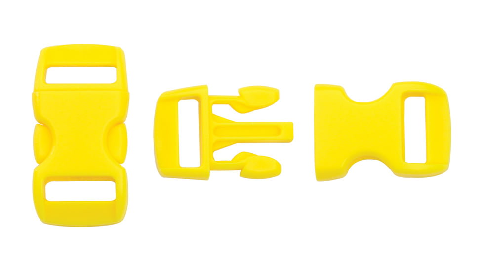 Knotty Boys Hard Plastic Buckle-50 Piece, Yellow, 3/8in. KYBZ05Y
