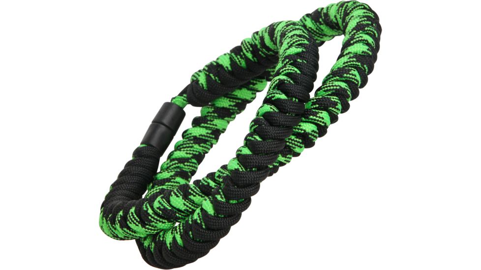 Knotty Boys Zombie Cord Necklace, Neon Green-Black KYN000