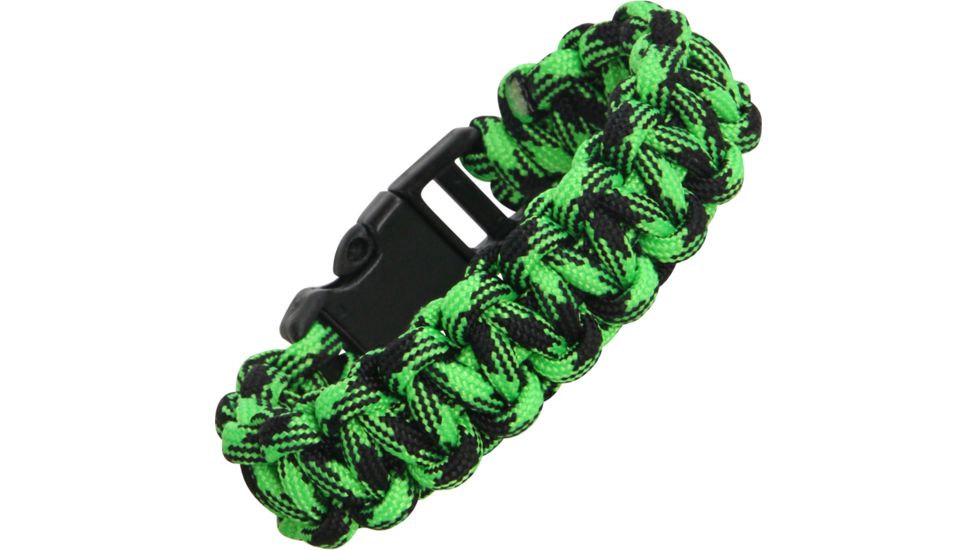 Knotty Boys Zombie Survival Bracelet, Neon Green-Black, Medium KY360