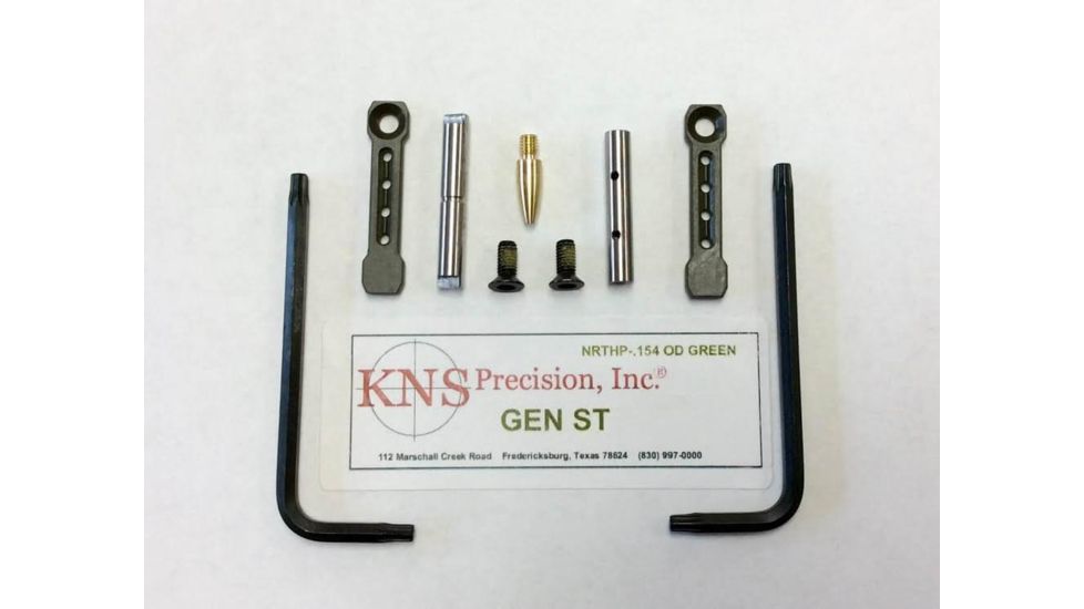 KNS Precision AR15/M16/AR10 Gen ST Non-Rotate Trigger/Hammer Pin .154 Black NRTHP GEN ST-BK