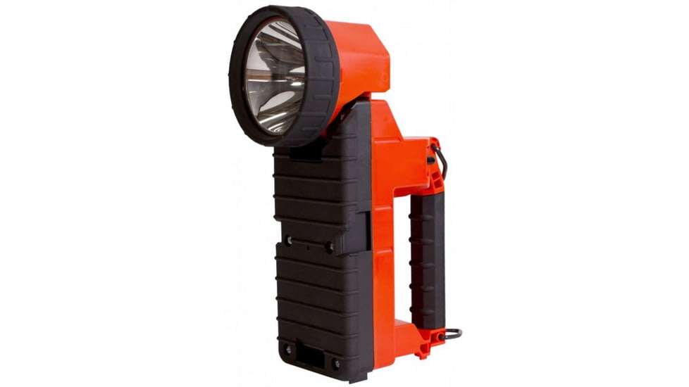 Koehler Bright Star Gen II Lighthawk LED 4-cell w/Charger Base &amp; Direct Wire Orange Flashlight, 9.5 7670