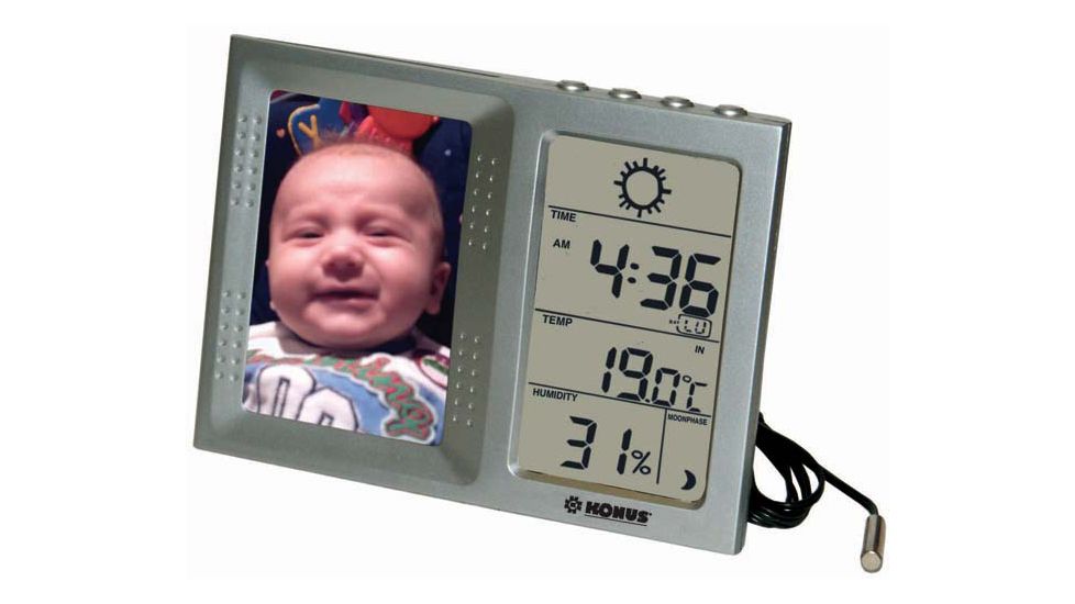 Konus Fototempo Digital Thermo-Hygro Barometer Photo Holder 6172