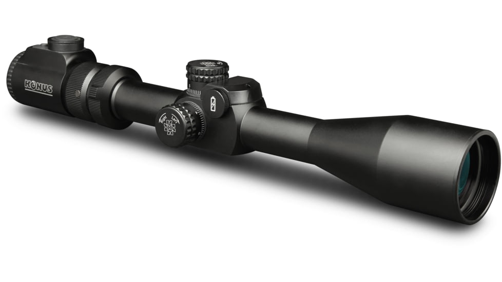 Konus Konuspro-El30 Electronic Rifle Scope, 6-24x50mm, 30 mm, 10 Interchangeable Illuminated Reticles, Black, 7331