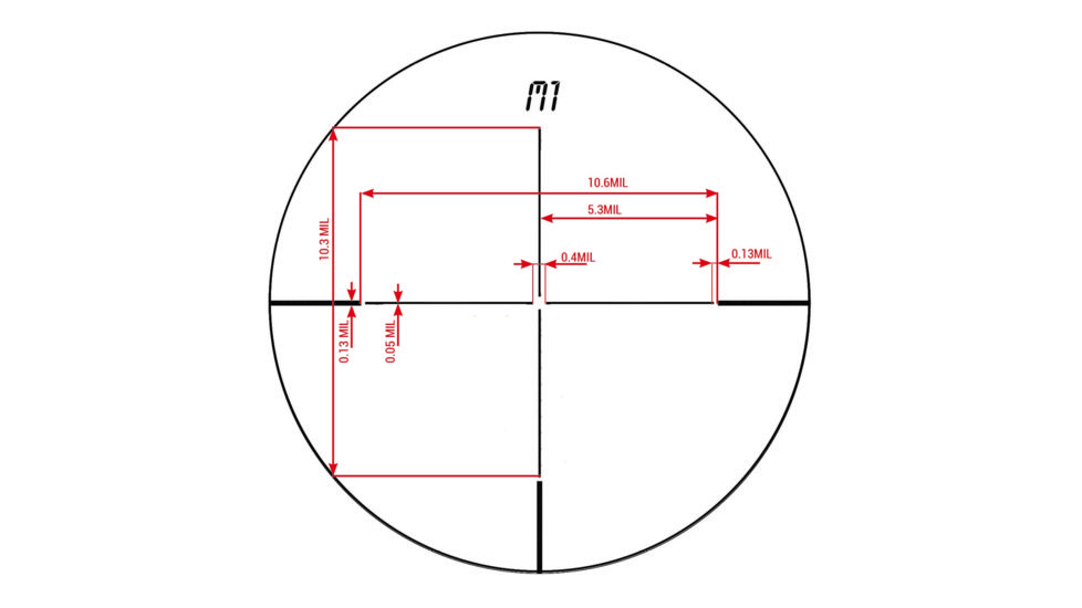 Konus KONUSPRO-EL30 Rifle Scope, 4-16x44mm, 30mm tube, LCD, 10 Interchangeable Reticles, Black, 7330