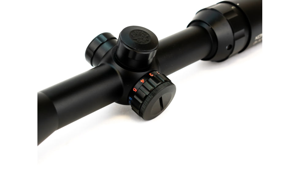 Konus Pro 3-10x44mm 275 Muzzleloading Rifle Scope, Dual Illuminated Blue/Red Center Dot Reticle, Black Finish, 7279