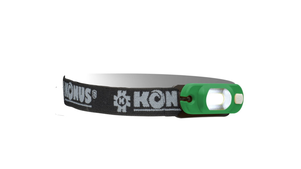 Konus Rechargeable Headlamp w/LED Light, 3W power - 220 lumen output, Green, 3927