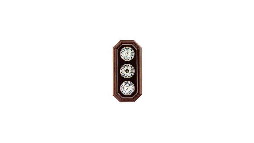 Konus Wooden Thermometer Barometer and Hygrometer Triple Wall Meteo Set Station - Blue 6379