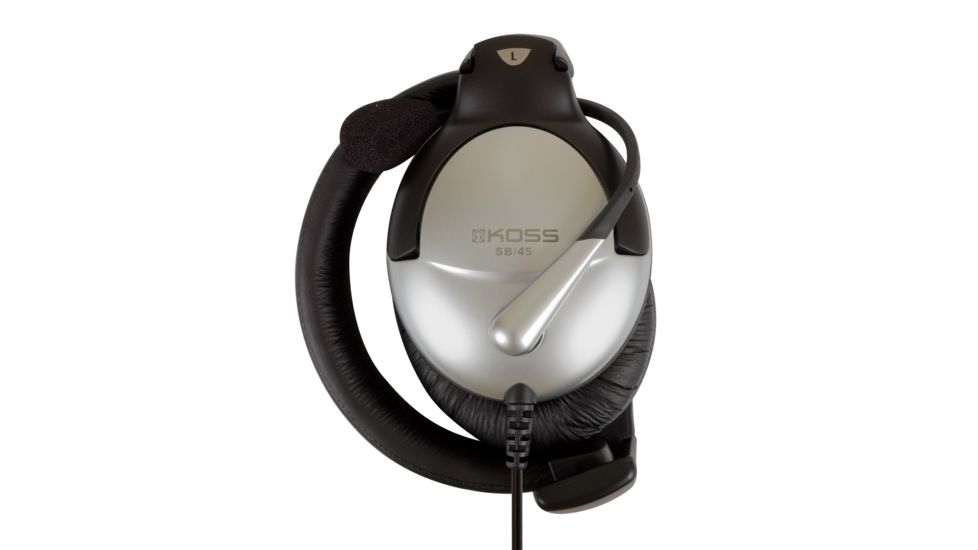 Koss SB45 Communication Headset, Silver/Black, NSN 5965-32-015-8412 , 5965320158412, SB45