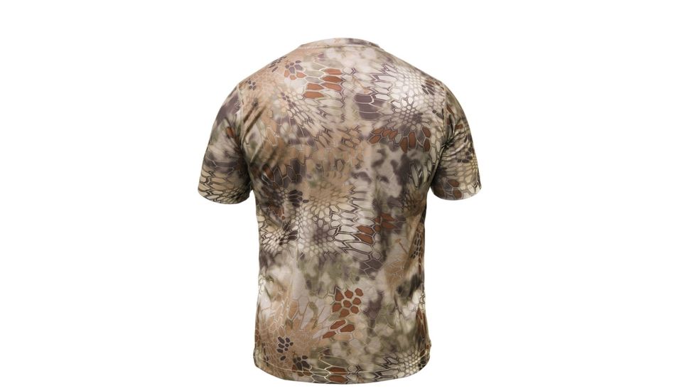 Kryptek Hyperion Short Sleeve Crew With Logo - Mens, Highlander, Extra Small, 19HYPSSLH2