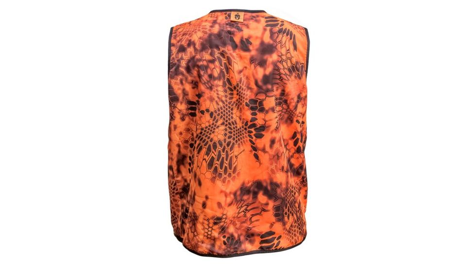 Kryptek Mens Vesuvius Vest, Inferno, Extra Small 15VESVF2
