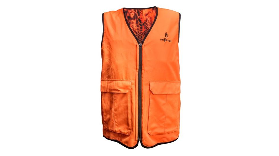 Kryptek Mens Vesuvius Vest, Inferno, Extra Small 15VESVF2