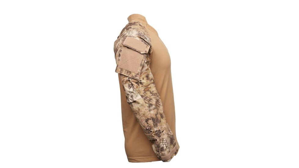 Kryptek Tactical Long Sleeve Rugby - Mens, Coyote/Highlander, Medium, 19TACRLSCTH4