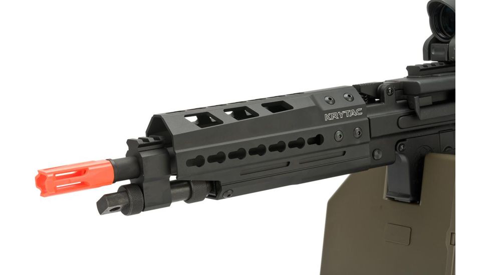 Krytac / KRISS USA Full Metal Trident MK II LMG AEG Light Machine Gun with Keymod Handguard, Black, Large, KTAEG-TRLMGE-BK01