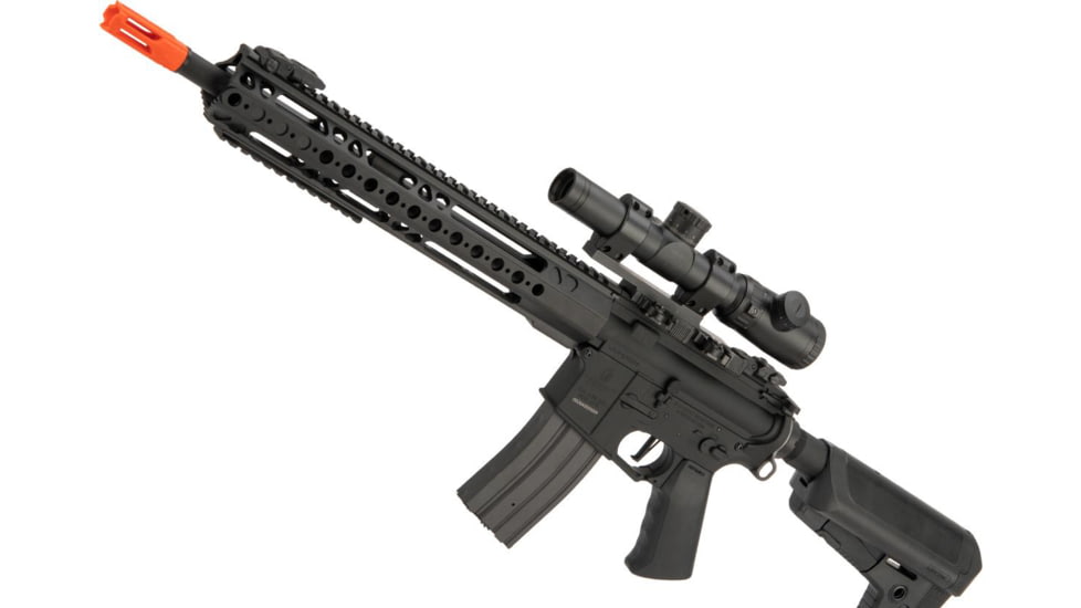 Krytac / KRISS USA War Sport Licensed GPR-CC Full Metal M4 Carbine Airsoft AEG Rifle, Black, Large, KTAEG-GPRCC-BK01