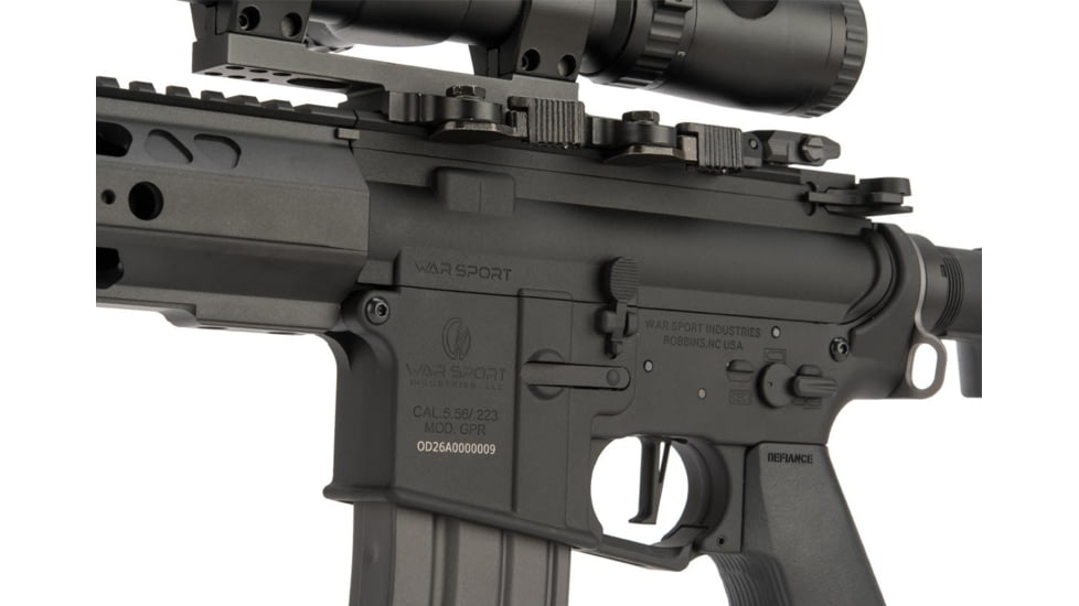 Krytac / KRISS USA War Sport Licensed GPR-CC Full Metal M4 Carbine Airsoft AEG Rifle, Black, Large, KTAEG-GPRCC-BK01