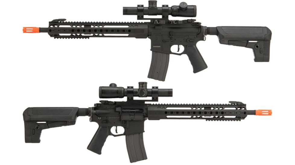 Krytac / KRISS USA War Sport Licensed GPR-CC Full Metal M4 Carbine Airsoft AEG Rifle, Black, Large, KTAEG-GPRCC-BK01