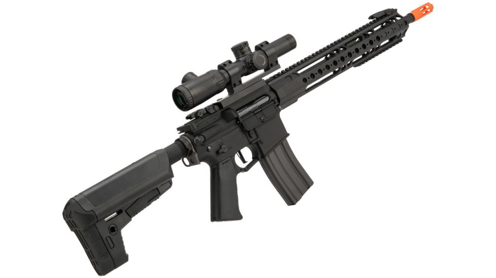 Krytac / KRISS USA War Sport Licensed GPR-CC Full Metal M4 Carbine Airsoft AEG Rifle, Black, Large, KTAEG-GPRCC-BK01