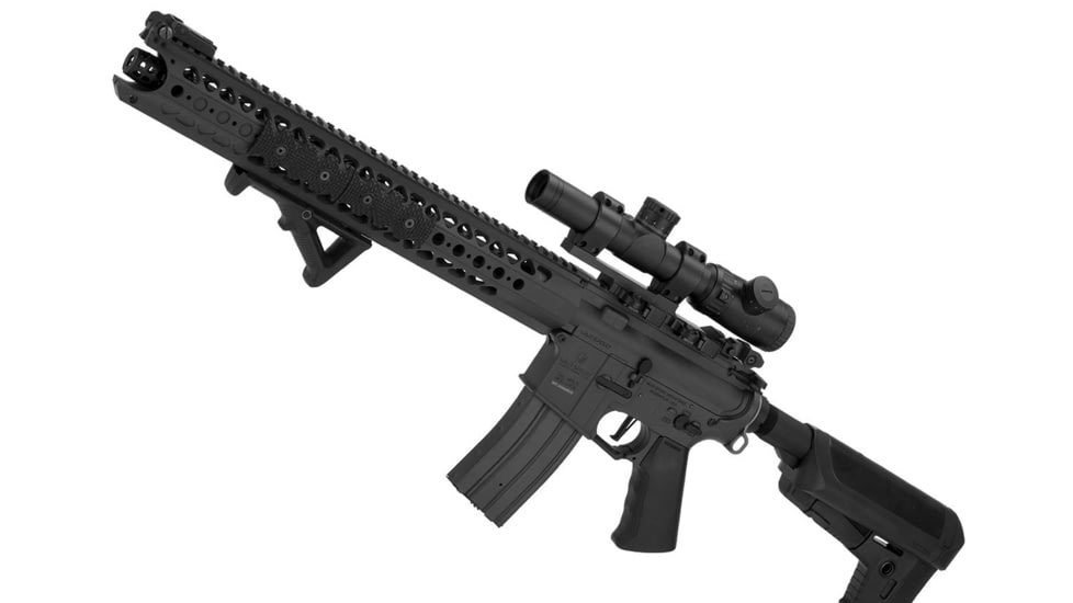 Krytac / KRISS USA War Sport Licensed LVOA-C M4 Carbine Airsoft AEG Rifle, Black, Large, KTAEG-LVOAC-BK01