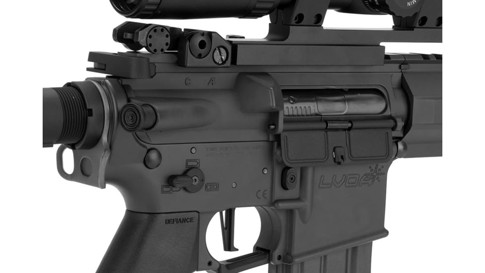 Krytac / KRISS USA War Sport Licensed LVOA-C M4 Carbine Airsoft AEG Rifle, Black, Large, KTAEG-LVOAC-BK01