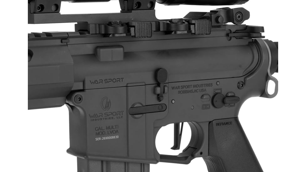 Krytac / KRISS USA War Sport Licensed LVOA-C M4 Carbine Airsoft AEG Rifle, Black, Large, KTAEG-LVOAC-BK01