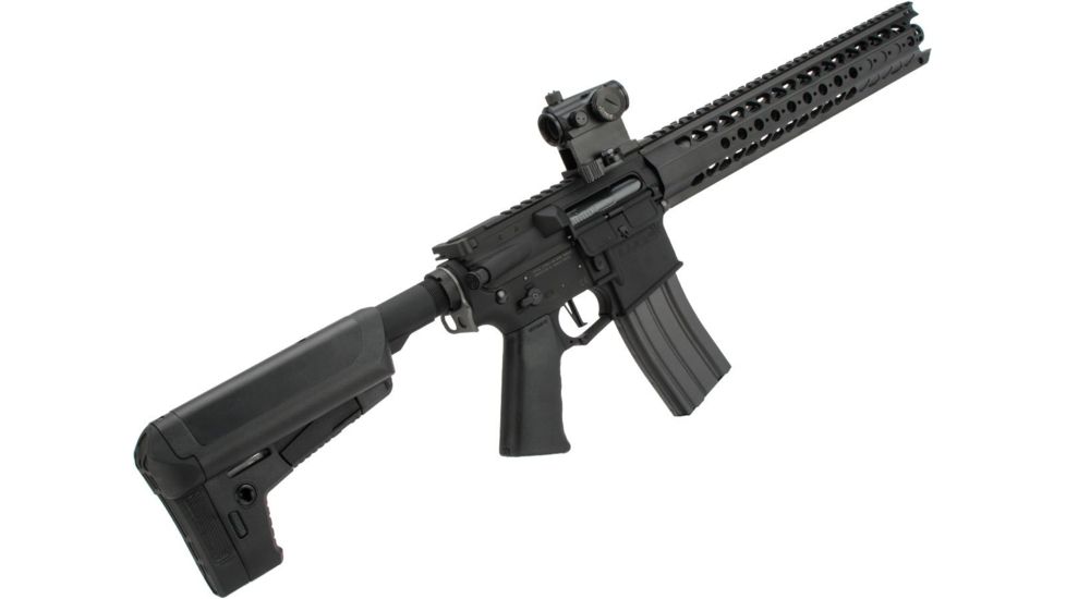 Krytac / KRISS USA War Sport Licensed LVOA-S M4 Carbine Airsoft AEG Rifle, 400 FPS, Black, Large, KTAEG-LVOAS-BK01