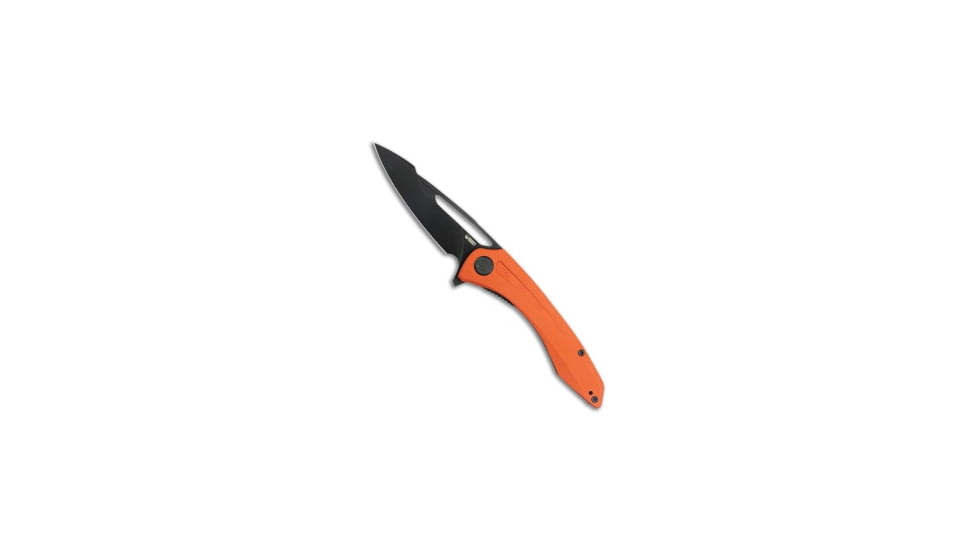 Kubey Knives Kubey Merced Liner Lock Knife Orange G-10 3.5&quot; Black SW 14C28N, Orange, 14C28N, adult, BHQ-223088