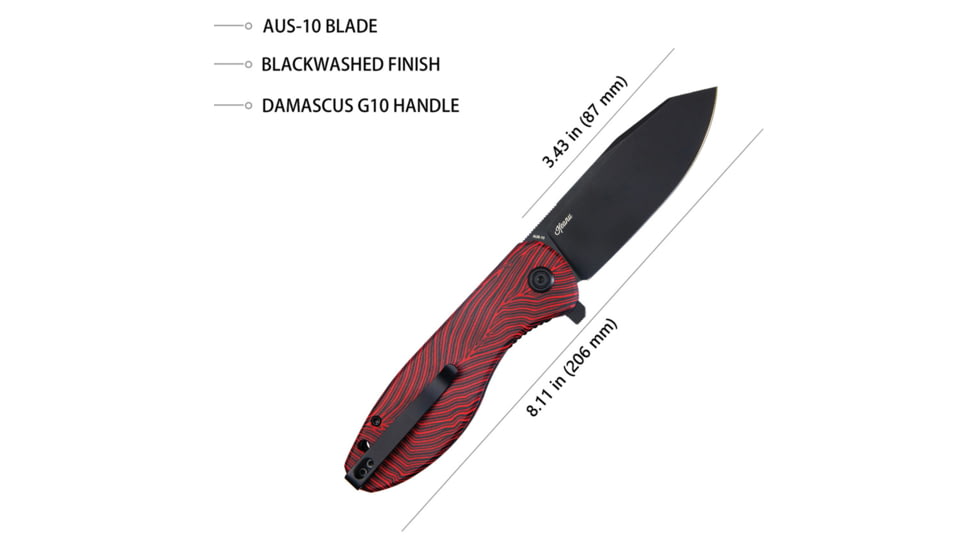 Kubey Master Chief Linerlock Blk/Red