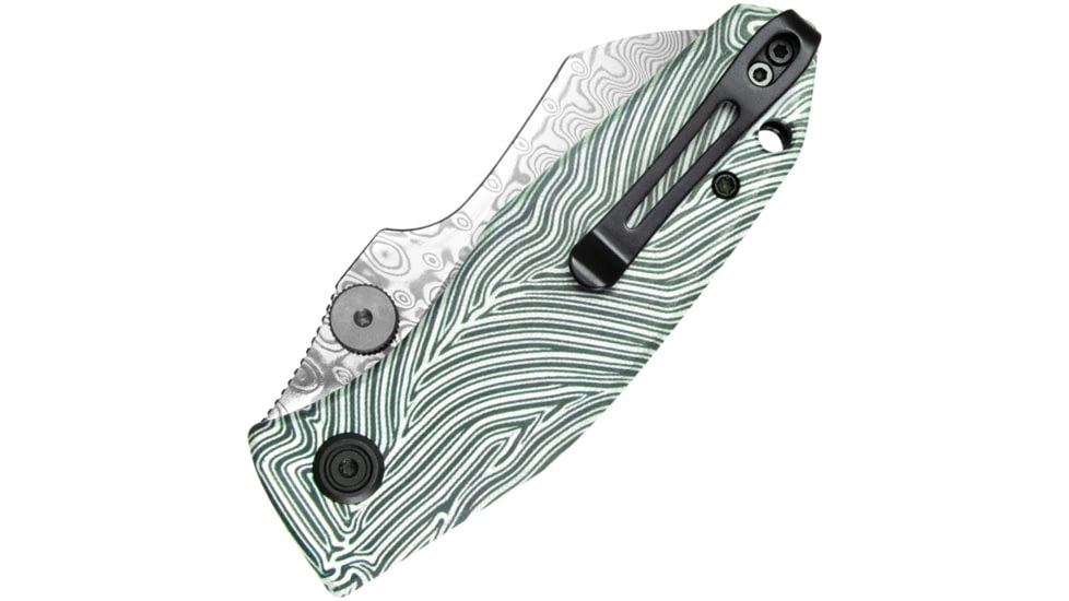 Kubey Monsterdog Linerlock Damascus