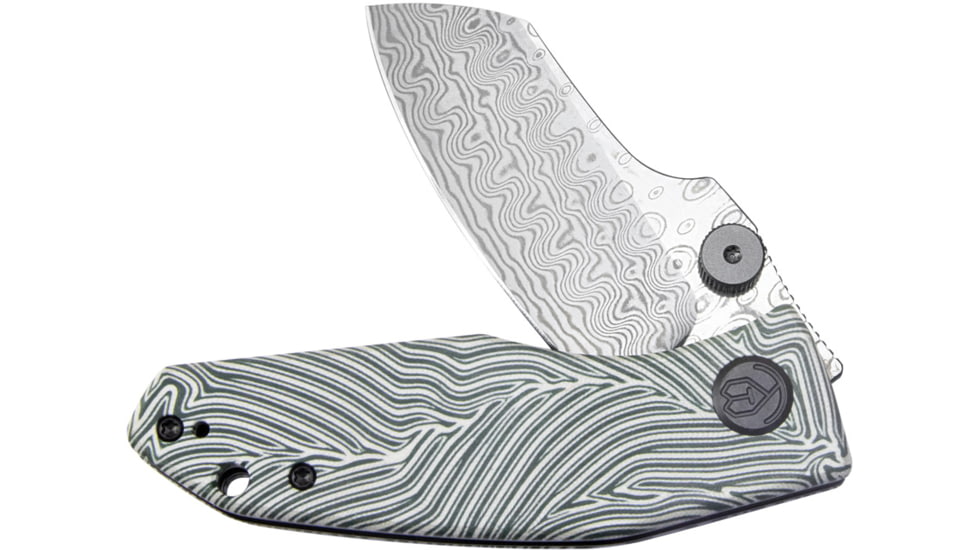 Kubey Monsterdog Linerlock Damascus