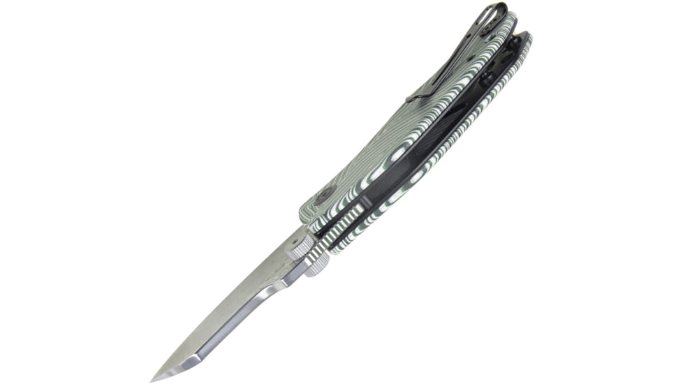 Kubey Monsterdog Linerlock Damascus